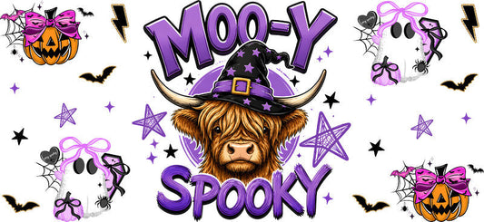 Witchy Halloween Tumbler Wrap with Spooky Season Design