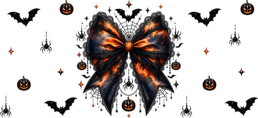 Halloween Bow and Ghost Cup Decal Design