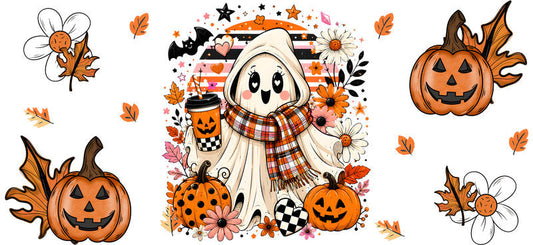Autumn Pumpkin Halloween UV DTF Cup Wrap