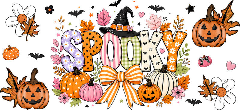 Cute Pumpkin Halloween Tumbler Wrap Design