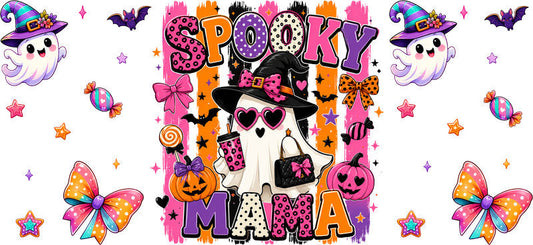 Halloween Mama Ghost Cup Wrap