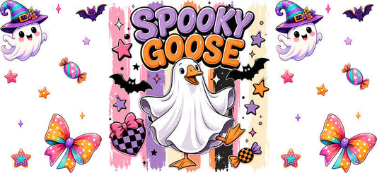 Pink Ghost Halloween UV DTF Cup Wrap