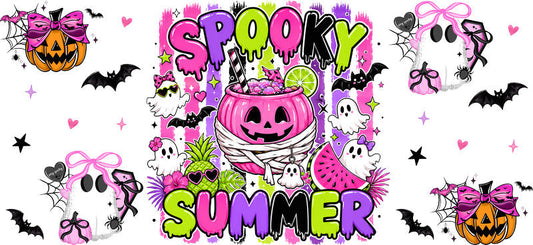 Spooky Summer Halloween Tumbler Wrap Design