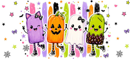 Cute Halloween Character Cup Decal
