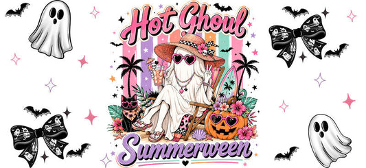 Hot Ghoul Halloween UV DTF Cup Wrap