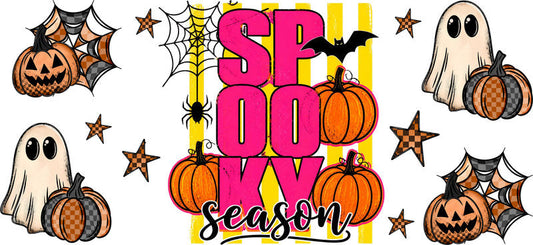 Classic Pumpkin Halloween UV DTF Cup Wrap