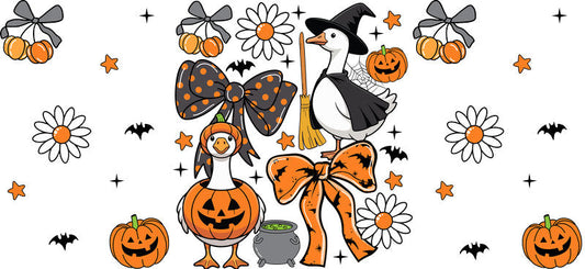 Halloween Animal Pumpkin Cup Decal