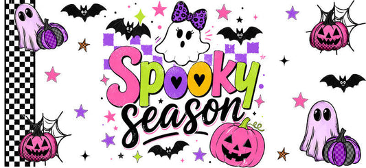 Cute Spooky Season Halloween UV DTF Cup Wrap