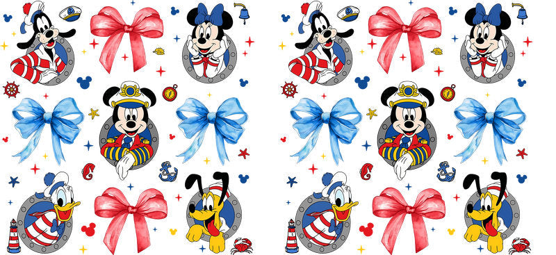 Cute Cartoon Bow UV DTF Transfer for 16oz Libbey KA-14090