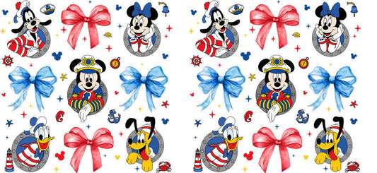 Cute Cartoon Bow UV DTF Transfer for 16oz Libbey KA-14090