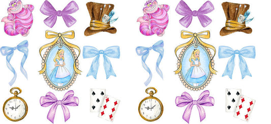 Princess Magic Ribbon UV DTF Cup Wrap for 16oz Libbey KA-14102
