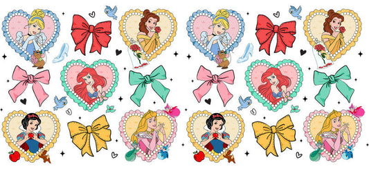 Cute Princess Charm UV DTF Cup Wrap for 16oz Libbey KA-14114