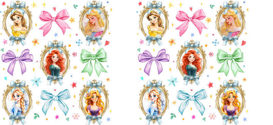 Princess Portrait UV DTF Cup Wrap for 16oz Libbey KA-14116