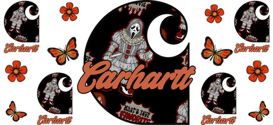 Designer Halloween Cup Wrap for 16oz Libbey Glass Can KA-14455