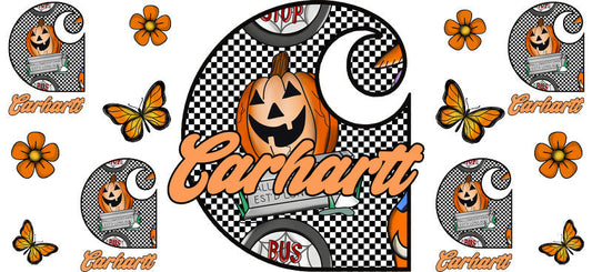 Designer Halloween Cup Wrap for 16oz Libbey Glass Can KA-14460