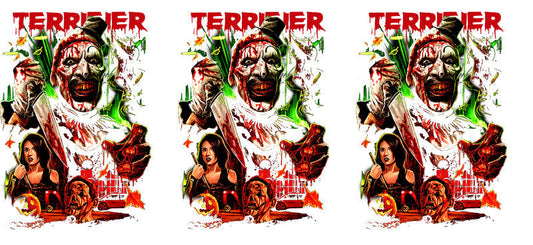 Hell On Terrifiers Horror Movie  UV DTF Cup Wrap for 16oz Libbey KA-14544