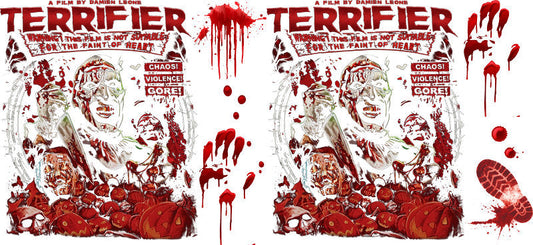 Hell On Terrifiers Horror Movie  UV DTF Cup Wrap for 16oz Libbey KA-14545
