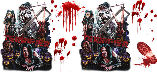 Hell On Terrifiers Horror Movie  UV DTF Cup Wrap for 16oz Libbey KA-14546