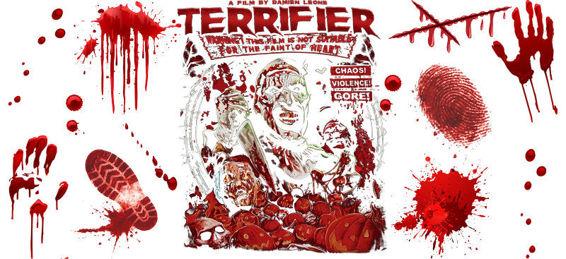Hell On Terrifiers Horror Movie  UV DTF Cup Wrap for 16oz Libbey KA-14548
