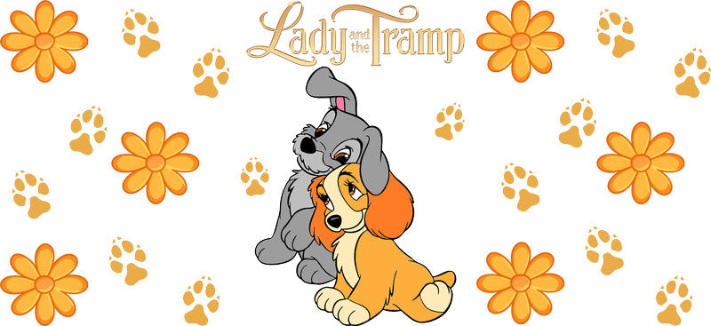 Cute Cocker Spaniel Dog Friends UV DTF Cup Wrap for 16oz Libbey Glass KA-14740