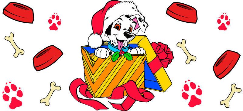 Cute Dalmatian Puppy UV DTF Cup Wrap for 16oz Libbey Glass KA-14793