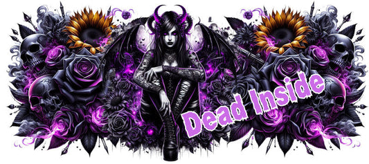 Tattoo Badass Girl UV DTF Cup Wrap for 16oz Libbey KA-14930
