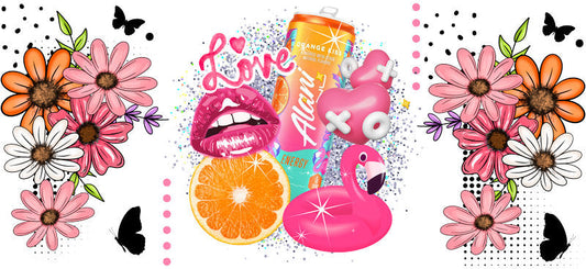 Energy Soda Drink UV DTF Cup Wrap for 16oz Libbey KA-15090