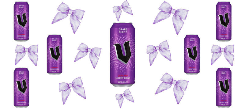 Purple Drink Bow Soda UV DTF Cup Wrap for 16oz KA-15263