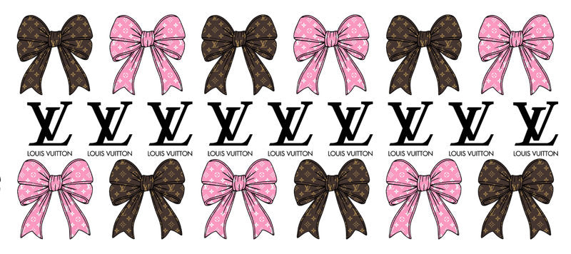 Bow Monogram UV DTF Cup Wrap for 16oz KA-15269