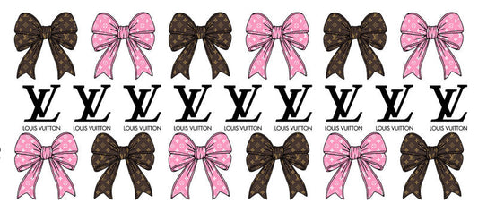 Bow Monogram UV DTF Cup Wrap for 16oz KA-15269