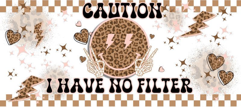 Leopard No Filter UV DTF Cup Wrap for 16oz KA-15280