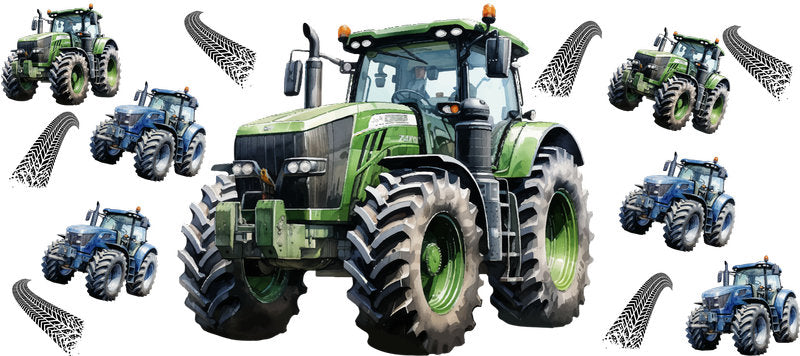 Green Tractor UV DTF Cup Wrap for 16oz KA-15287