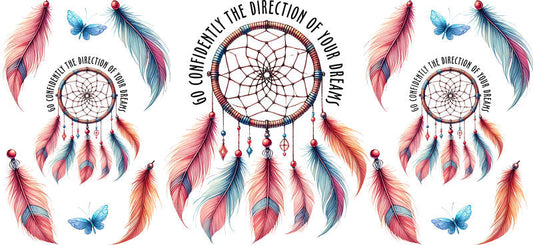 Dreamcatcher UV DTF Cup Wrap for 16oz Libbey KA-15348