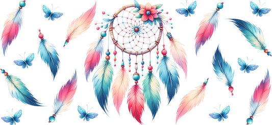 Dreamcatcher UV DTF Cup Wrap for 16oz Libbey KA-15352