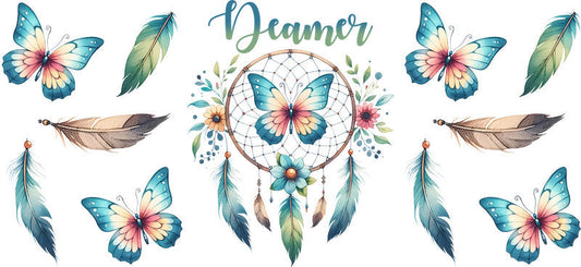 Dreamcatcher UV DTF Cup Wrap for 16oz Libbey KA-15355