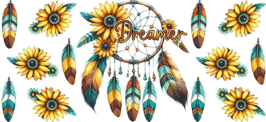 Dreamcatcher UV DTF Cup Wrap for 16oz Libbey KA-15356