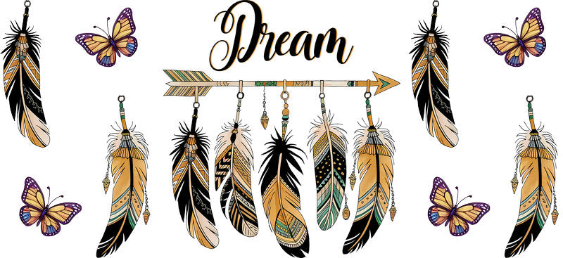 Dreamcatcher UV DTF Cup Wrap for 16oz Libbey KA-15370