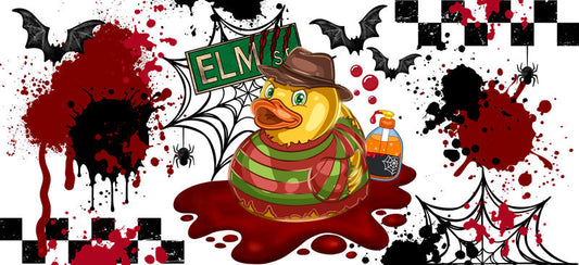 Halloween Horror Duckies UV DTF Decal Cup Wrap for 16oz Libbey KA-15695