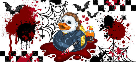 Halloween Horror Duckies UV DTF Decal Cup Wrap for 16oz Libbey KA-15699