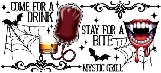 The Vampire Diaries UV DTF Cup Wrap for 16oz Libbey KA-15716
