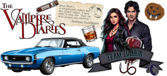 The Vampire Diaries UV DTF Cup Wrap for 16oz Libbey KA-15717