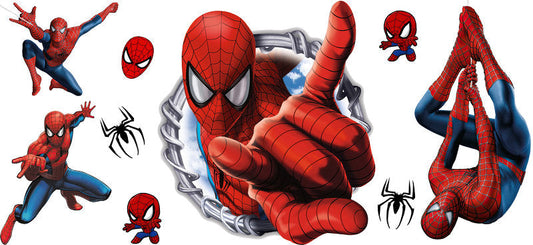 Superhero Web Adventure UV DTF Cup Wrap for 16oz Libbey Glass KA-15862