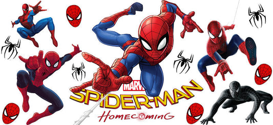 Superhero Web Adventure UV DTF Cup Wrap for 16oz Libbey Glass KA-15871