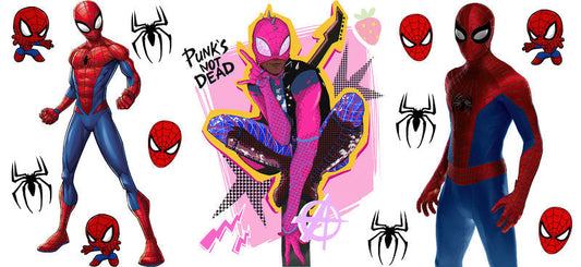 Superhero Web Adventure UV DTF Cup Wrap for 16oz Libbey Glass KA-15893