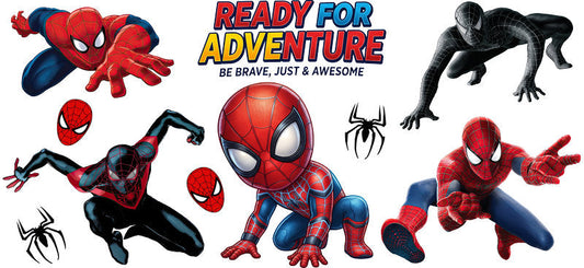 Superhero Web Adventure UV DTF Cup Wrap for 16oz Libbey Glass KA-15895