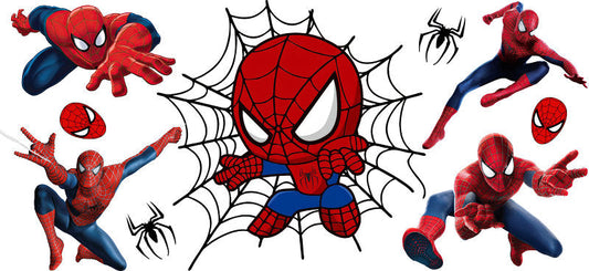 Superhero Web Adventure UV DTF Cup Wrap for 16oz Libbey Glass KA-15897