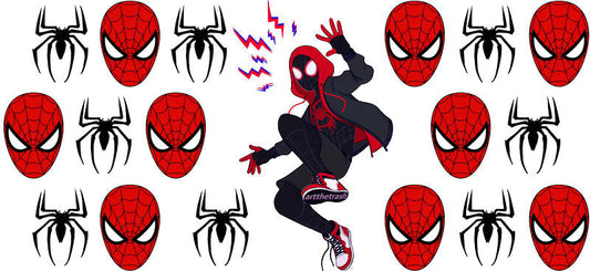 Superhero Web Adventure UV DTF Cup Wrap for 16oz Libbey Glass KA-15899