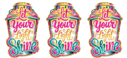 Let Your Light Shine Christian UV DTF Cup Wrap for 16oz Libbey Glass KA-16421