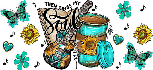 Then Sings My Soul Christian Faith UV DTF Cup Wrap for 16oz Libbey Glass KA-16422