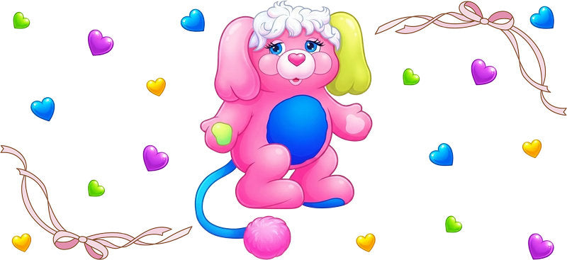 Cute Colorful Bears UV DTF Cup Wrap for 16oz Libbey Glass KA-16436